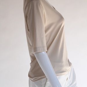 Anue Ligne Beige Medium Length Tee